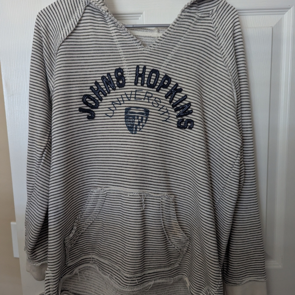 Johns Hopkins University Striped Hoodie